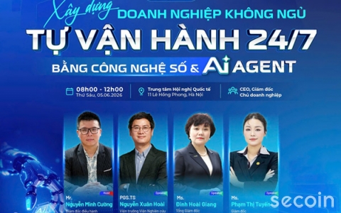 Secoin đồng hành cùng hội thảo CEO & AI 2026: Xây dựng Doanh nghiệp không ngủ - Tự vận hành 24/7 bằng công nghệ số và AI Agent